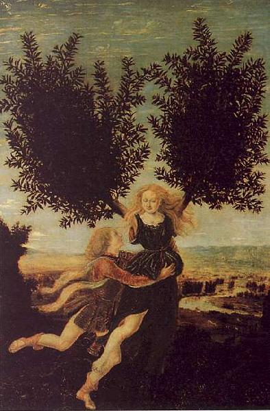 Apollo and Daphne, Antonio Pollaiuolo